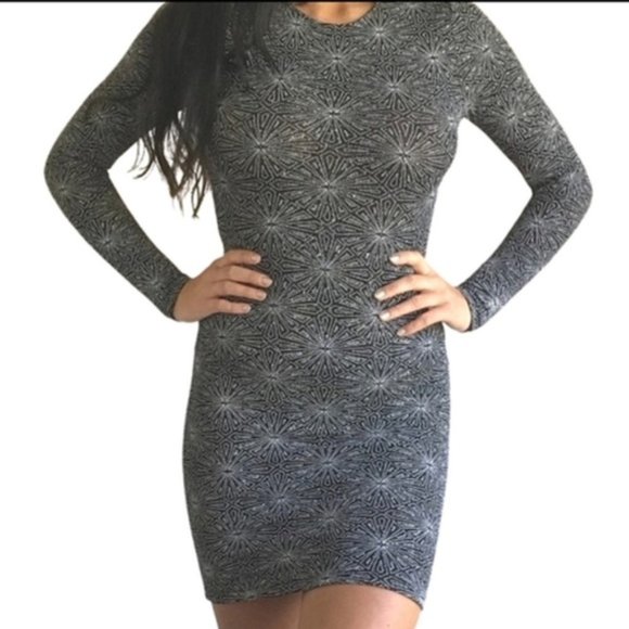 H&M DIVIDED Cutout Black Sparkle Dress - 12 NWOT - Picture 2 of 8